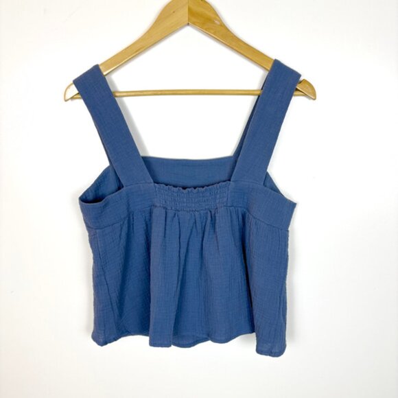 Anthro Drew Blue 2 piece cotton gauze lounge set - Picture 3 of 10